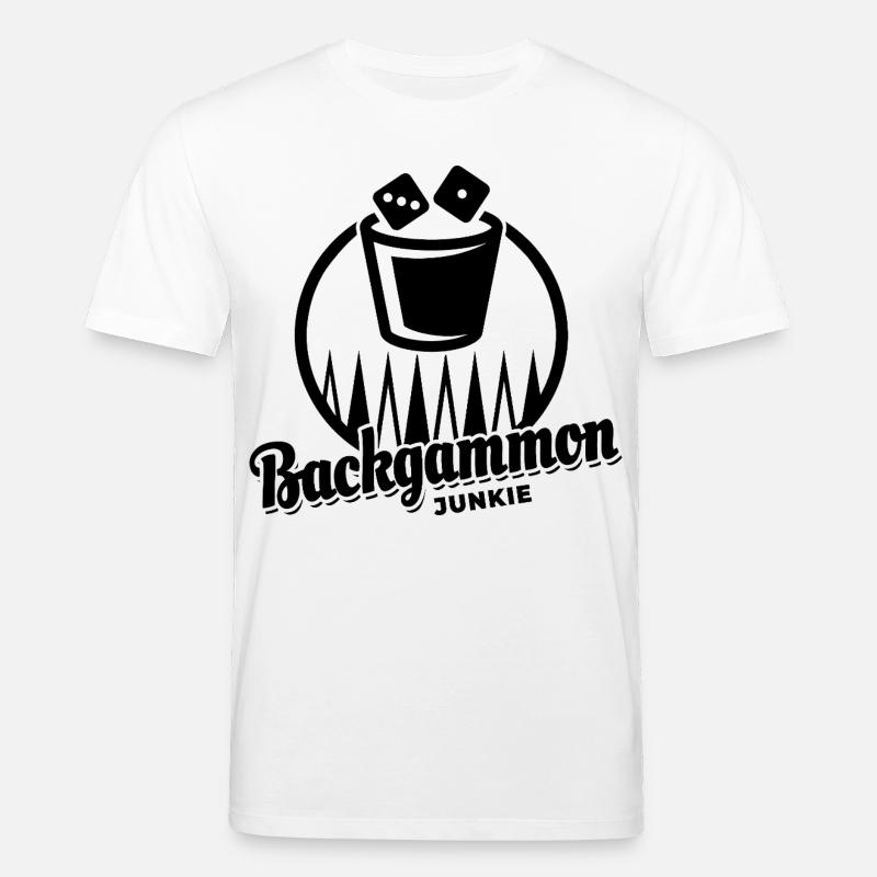 Backgammon Junkie | Brettspiel | Geschenk - Stanley/Stella Unisex Bio-T-Shirt CREATOR  - Weiß