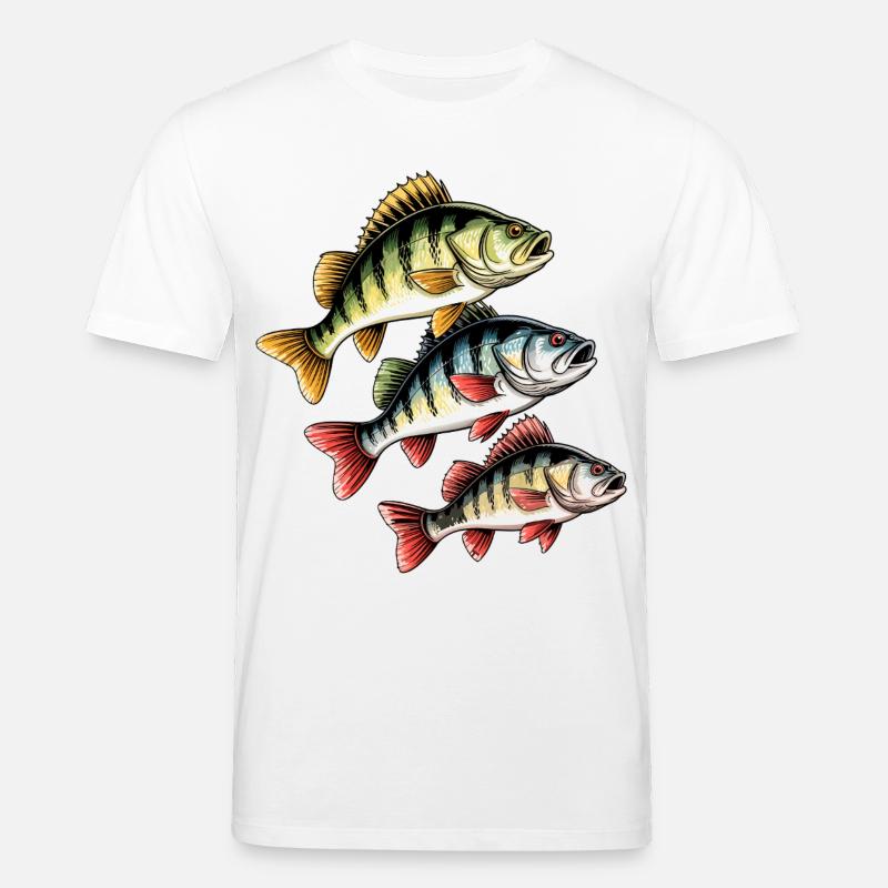 Pêche à la perche - T-shirt bio CREATOR Stanley/Stella Unisexe - blanc