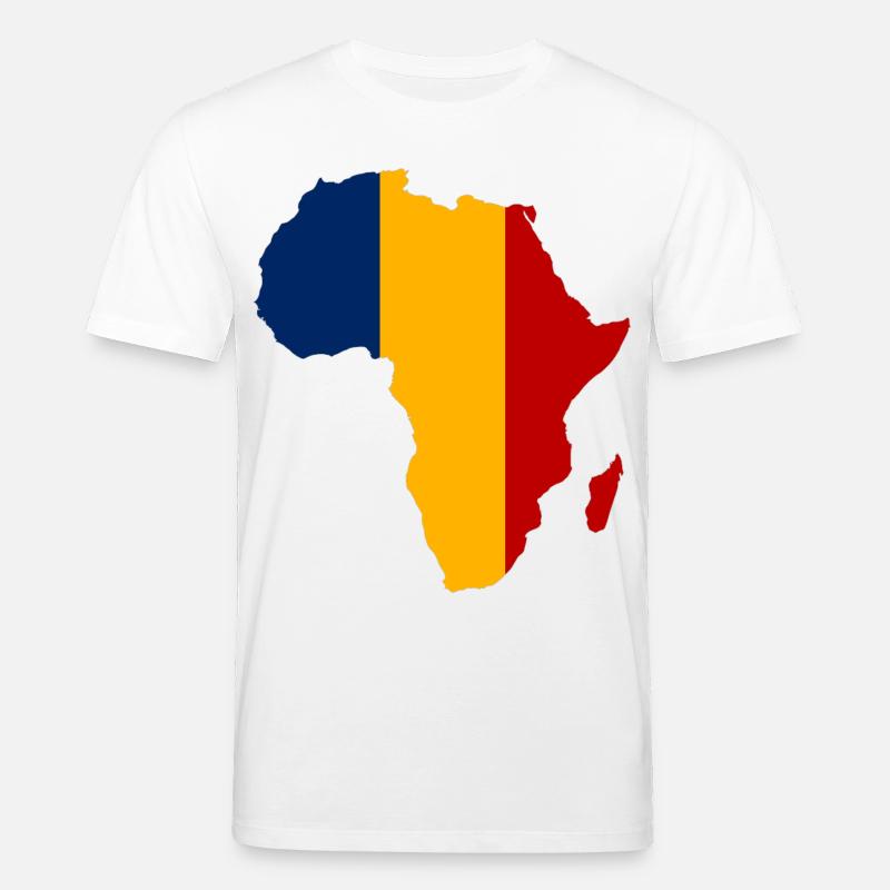 Tschad_Flagge_Afrika - Stanley/Stella Unisex Bio-T-Shirt CREATOR - Weiß
