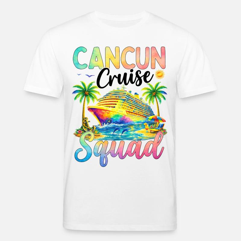 Équipe de croisière de Cancún - T-shirt bio CREATOR Stanley/Stella Unisexe - blanc