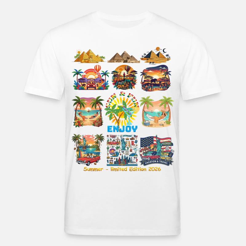 Vacances d’été – Édition limitée 2026 - T-shirt bio CREATOR Stanley/Stella Unisexe - blanc