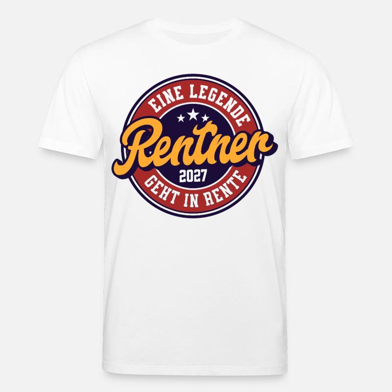 Retraités 2027 - T-shirt bio CREATOR Stanley/Stella Unisexe - blanc