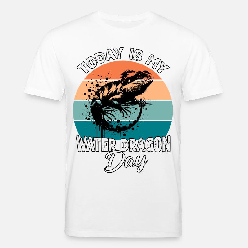 Dragon d’eau chinois - T-shirt bio CREATOR Stanley/Stella Unisexe - blanc