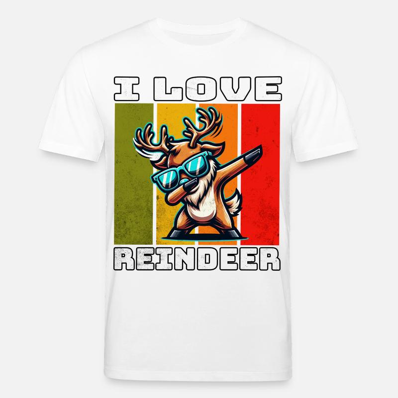 Rentier de renne - T-shirt bio CREATOR Stanley/Stella Unisexe - blanc