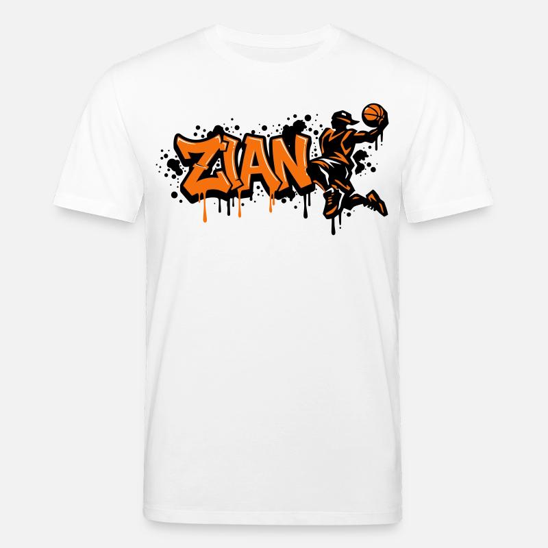 Zian Graffiti Dunk Orange - Stanley/Stella Unisex Bio-T-Shirt CREATOR - Weiß
