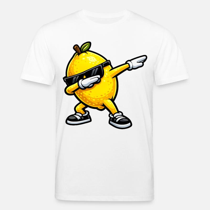 Dabbing Lemon - Stanley/Stella CREATOR Unisex Organic T-Shirt - white