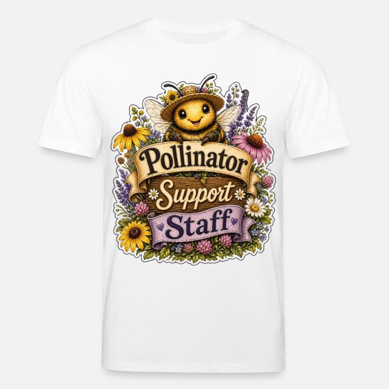 Pollinator Support Staff - Stanley/Stella Unisex Bio-T-Shirt CREATOR - Weiß