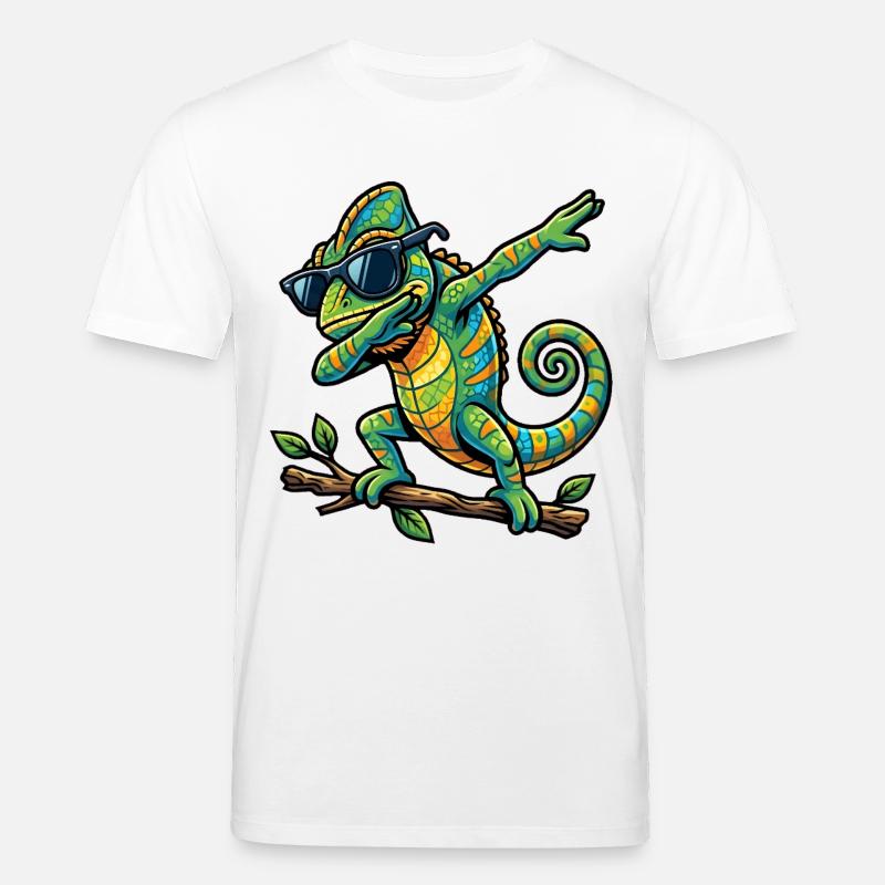 Escarpage du Caméléon - T-shirt bio CREATOR Stanley/Stella Unisexe - blanc
