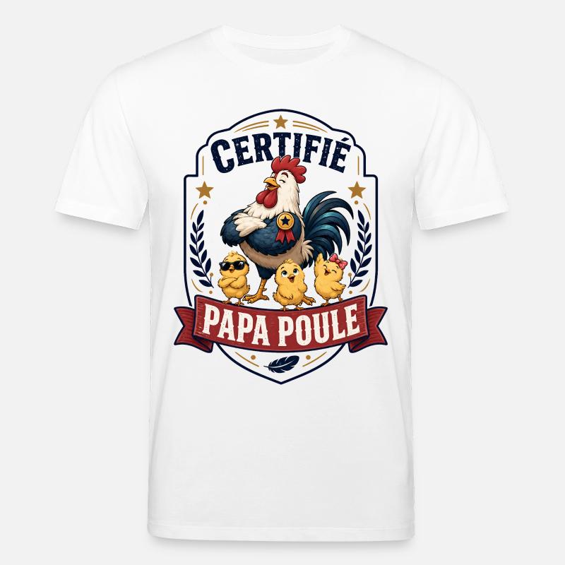 Zertifizierter Daddy Hen - Stanley/Stella Unisex Bio-T-Shirt CREATOR  - Weiß