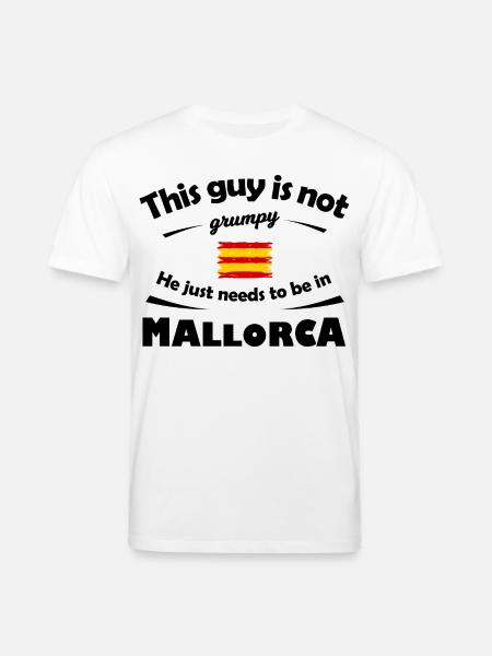 Brushed Spanish Mallorca Flag Stripes - Stanley/Stella CREATOR Unisex Organic T-Shirt - white