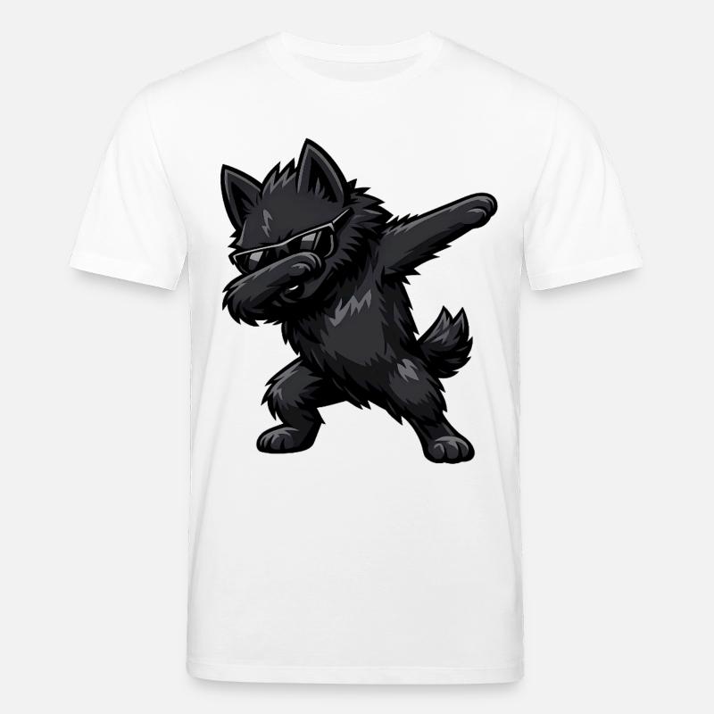 Dabbing Schipperke - Stanley/Stella Unisex Bio-T-Shirt CREATOR  - Weiß