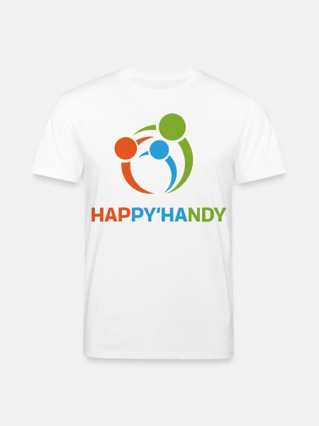 Bunter Kreis gegenseitiger Hilfe - Stanley/Stella Unisex Bio-T-Shirt CREATOR - Weiß