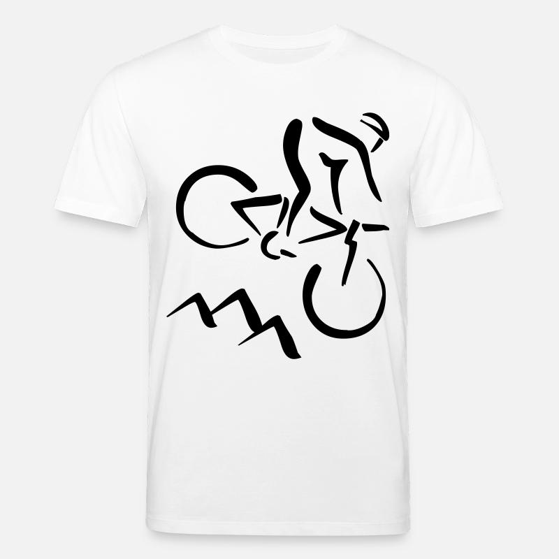 Mountainbiker - Stanley/Stella Unisex Bio-T-Shirt CREATOR  - Weiß