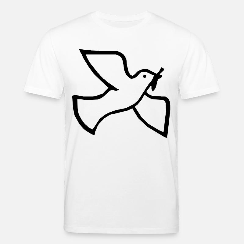 Friedenstaube - Stanley/Stella Unisex Bio-T-Shirt CREATOR  - Weiß