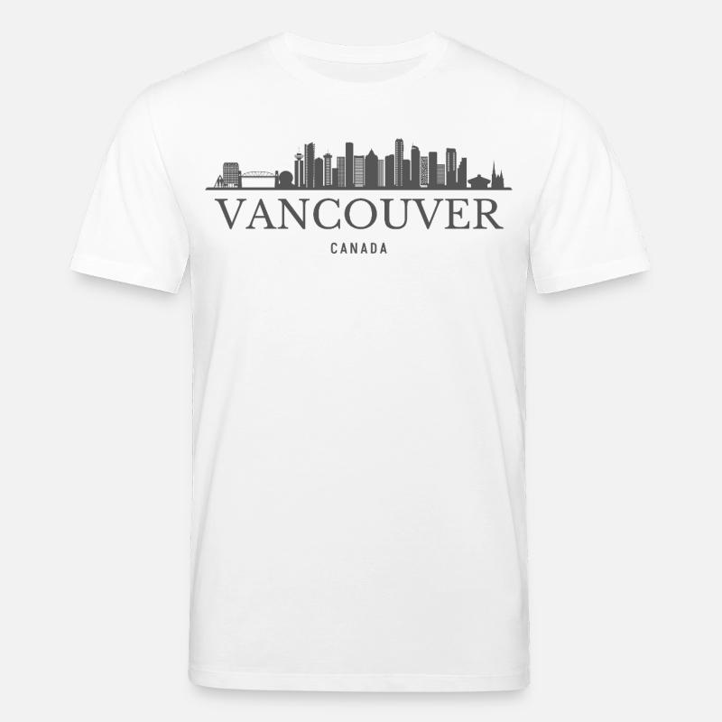 Vancouver Canada, silhouette de Vancouver - T-shirt bio CREATOR Stanley/Stella Unisexe - blanc