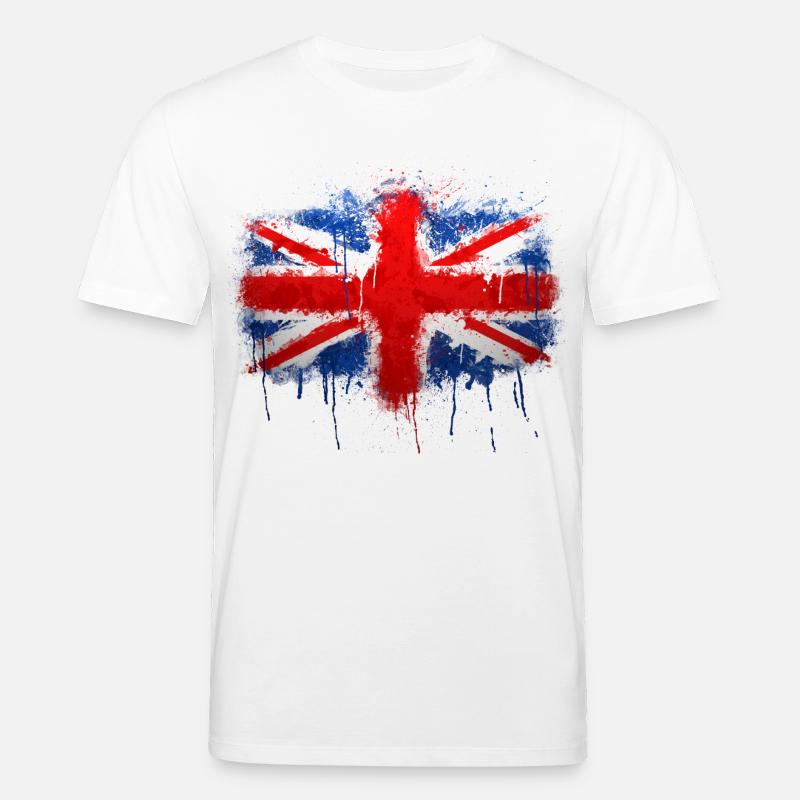 Union Jack Graffiti - Stanley/Stella Unisex Bio-T-Shirt CREATOR  - Weiß
