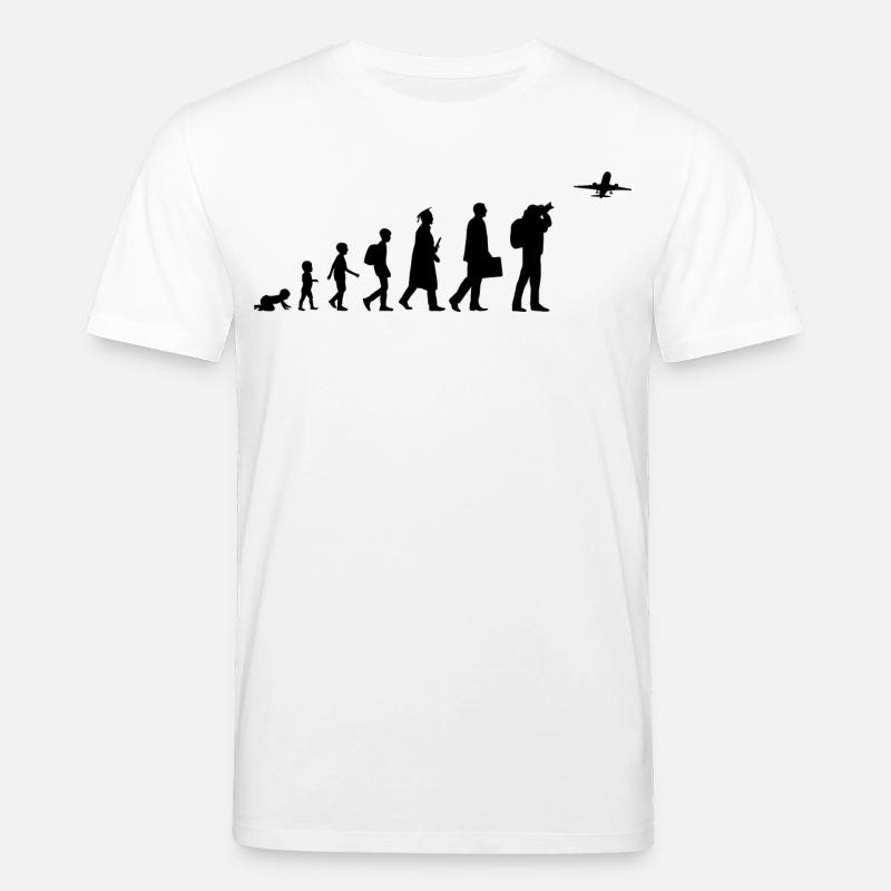 Entwicklung eines Plane Spotters - Stanley/Stella Unisex Bio-T-Shirt CREATOR  - Weiß