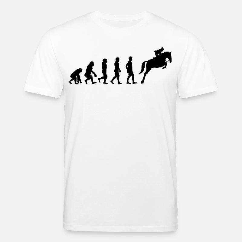 Horse evolution - Stanley/Stella CREATOR Unisex Organic T-Shirt - white