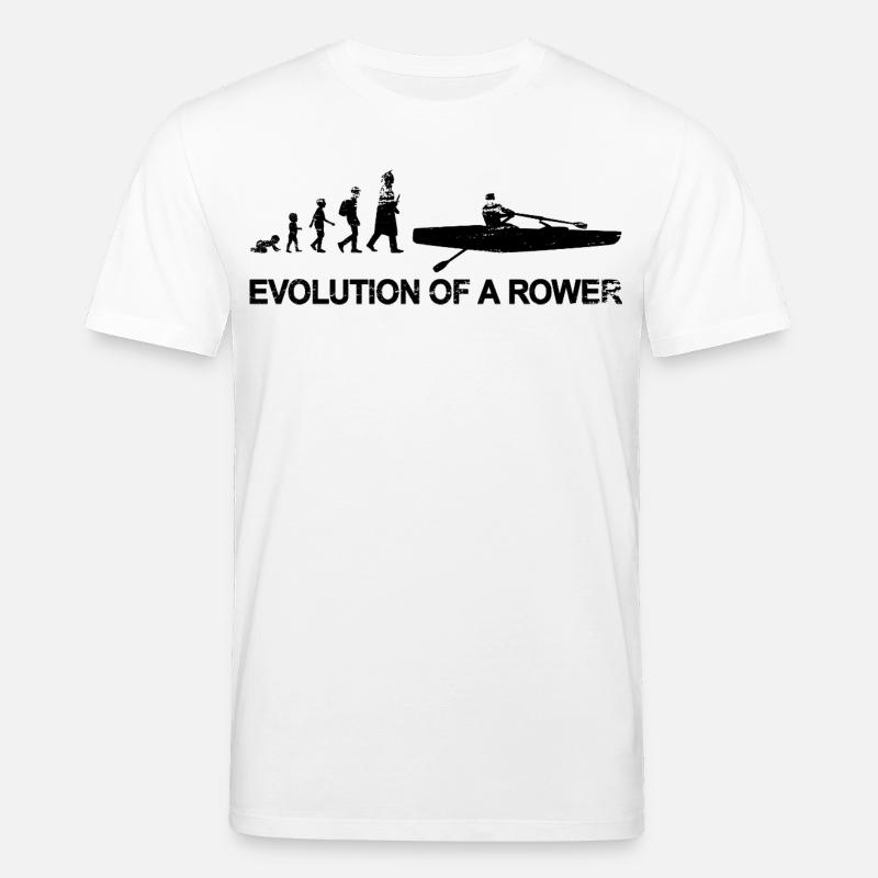 Évolution des rameurs - T-shirt bio CREATOR Stanley/Stella Unisexe - blanc