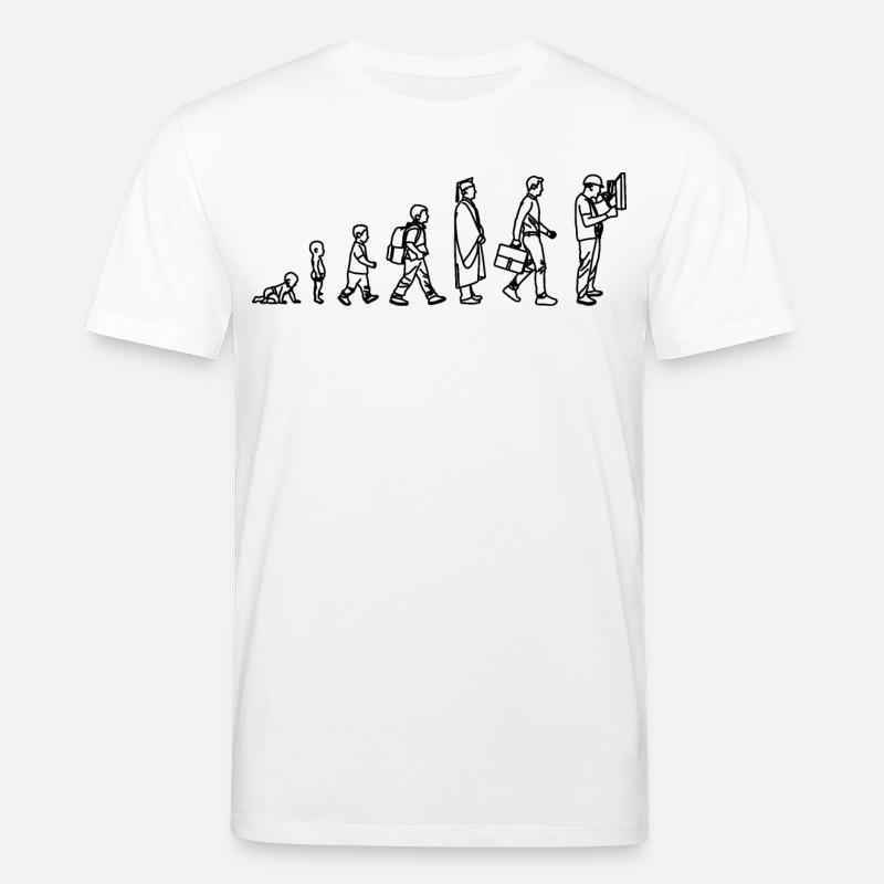 Elektriker Evolution - Stanley/Stella Unisex Bio-T-Shirt CREATOR  - Weiß
