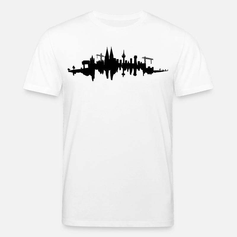 Kölner Skyline - Stanley/Stella Unisex Bio-T-Shirt CREATOR  - Weiß