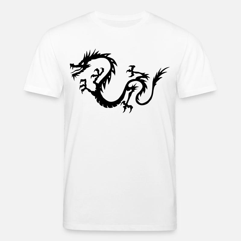 Chinesischer Drache - Stanley/Stella Unisex Bio-T-Shirt CREATOR  - Weiß
