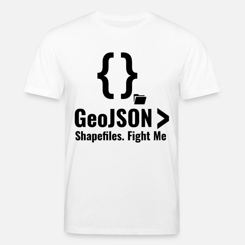 Debatte über GeoJSON-Shapefiles GIS-Datenformat - Stanley/Stella Unisex Bio-T-Shirt CREATOR  - Weiß