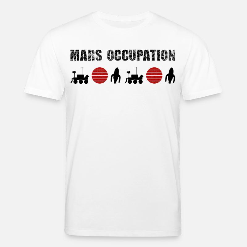 Constellation du Soleil Rouge Double Mars - T-shirt bio CREATOR Stanley/Stella Unisexe - blanc