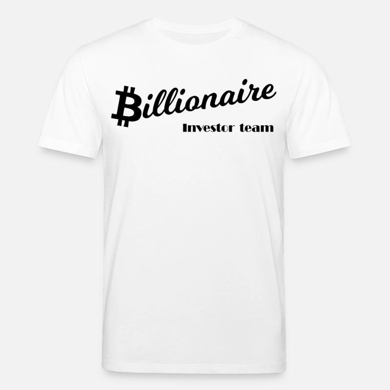 Bitcoin Silhouette Noir - T-shirt bio CREATOR Stanley/Stella Unisexe - blanc
