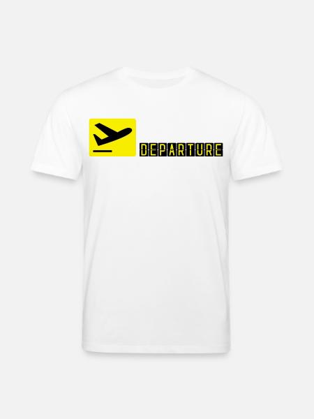 Airplane taking off - Stanley/Stella CREATOR Unisex Organic T-Shirt - white