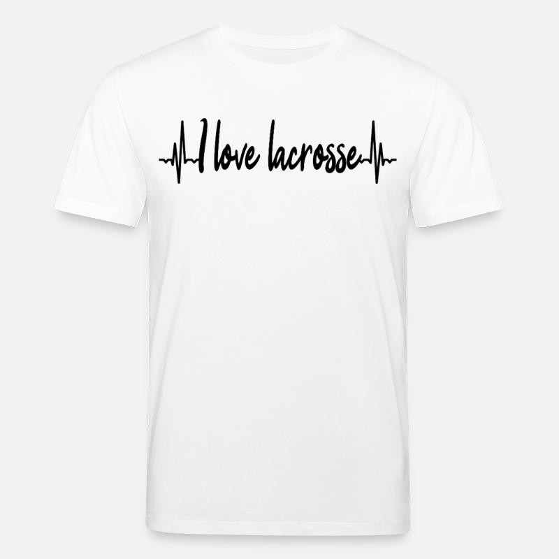 ECG de joueur de crosse - T-shirt bio CREATOR Stanley/Stella Unisexe - blanc