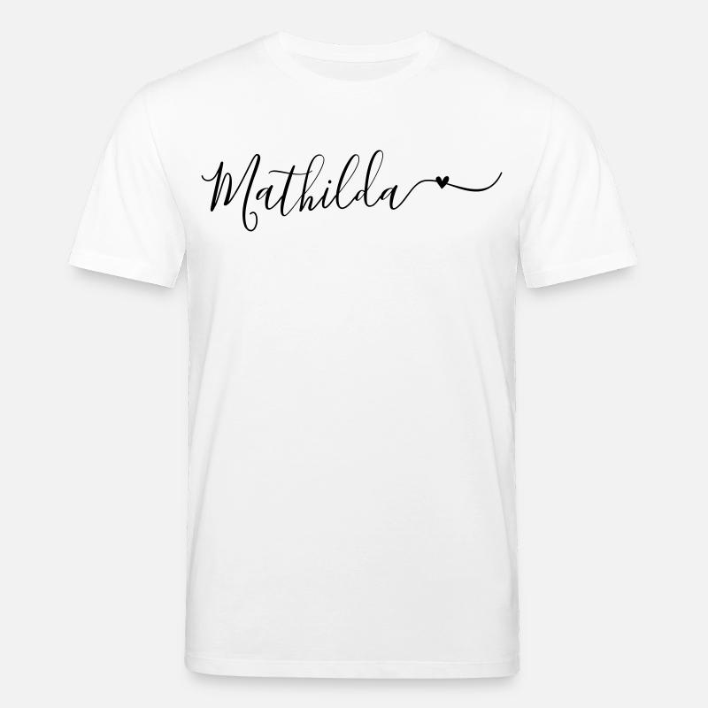 Mathilda Name Vorname Dekorativ - Stanley/Stella Unisex Bio-T-Shirt CREATOR  - Weiß