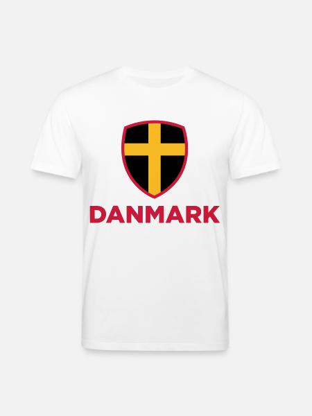 National flag of Denmark - Stanley/Stella CREATOR Unisex Organic T-Shirt - white