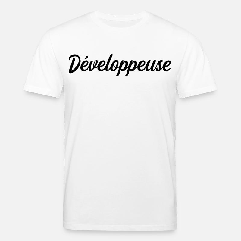 Développeuse Web Code Logiciel Application Tech - T-shirt bio CREATOR Stanley/Stella Unisexe - blanc