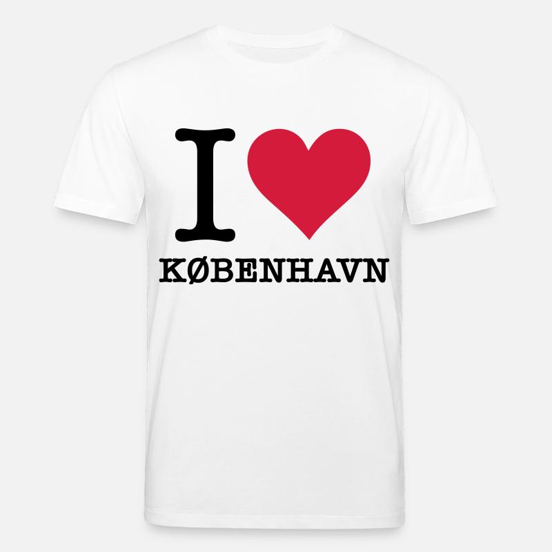 I love Copenhague - T-shirt bio CREATOR Stanley/Stella Unisexe - blanc