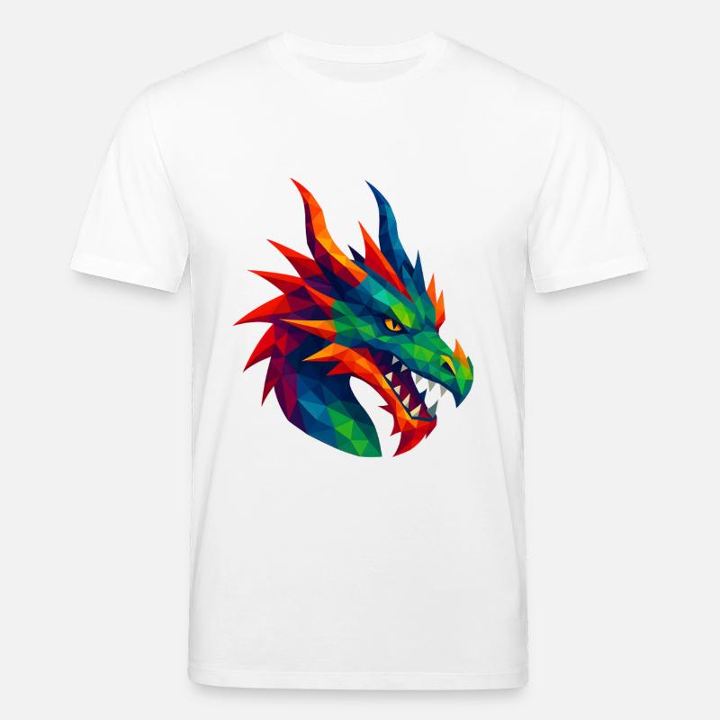 Animaux de style WPAP - Dragon - T-shirt bio CREATOR Stanley/Stella Unisexe - blanc