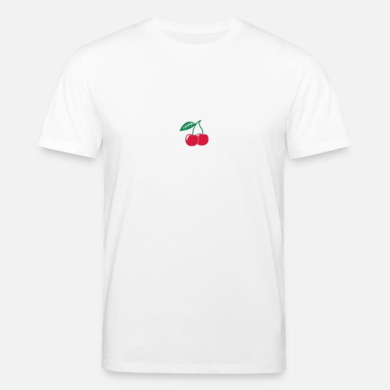 Kirsche, 2fb - Stanley/Stella Unisex Bio-T-Shirt CREATOR  - Weiß
