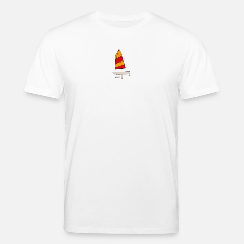 Optimist Segelboot - Stanley/Stella Unisex Bio-T-Shirt CREATOR  - Weiß