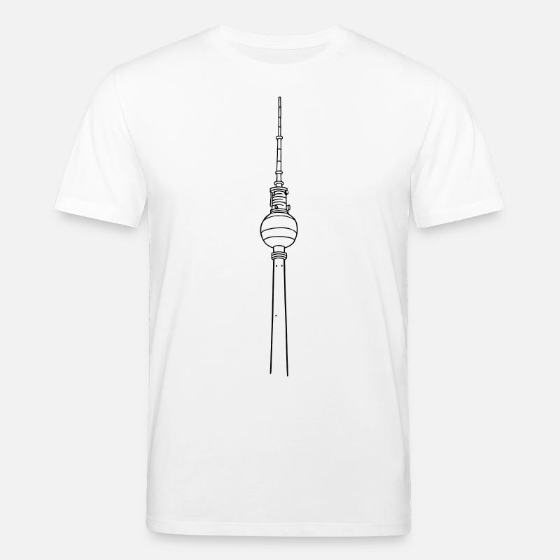 Fernsehturm de Berlin - T-shirt bio CREATOR Stanley/Stella Unisexe - blanc