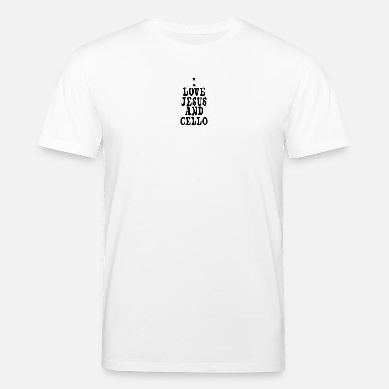Ich liebe Jesus und Cello - Stanley/Stella Unisex Bio-T-Shirt CREATOR  - Weiß