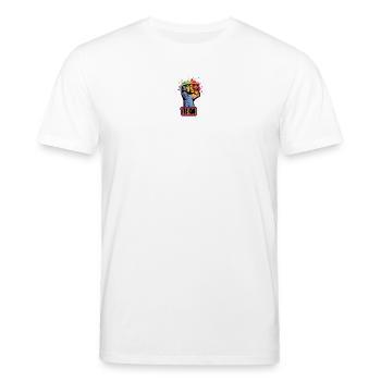techno - Stanley/Stella CREATOR Unisex Organic T-Shirt - white - Front - Alina (178cm) & Michal (187cm)