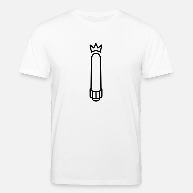 Gode avec Couronne - T-shirt bio CREATOR Stanley/Stella Unisexe - blanc