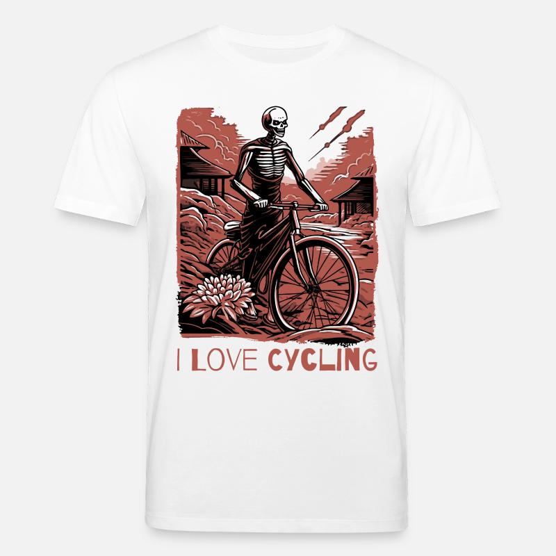 Kocham jazdę na rowerze - Ekologiczna koszulka typu unisex Stanley/Stella CREATOR - biały