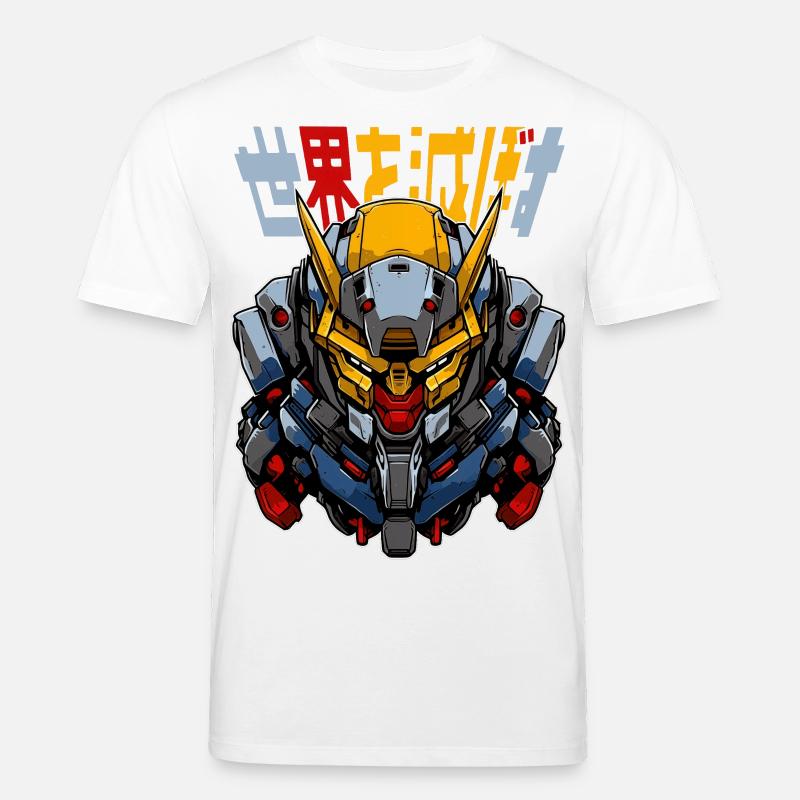 Robots d’anime ! - T-shirt bio CREATOR Stanley/Stella Unisexe - blanc