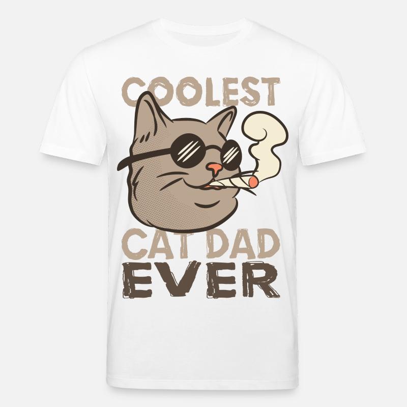 Chat Papa - T-shirt bio CREATOR Stanley/Stella Unisexe - blanc