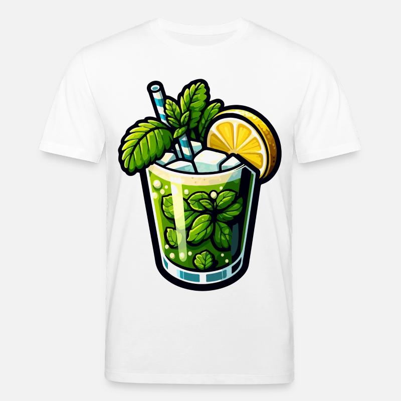 Mojito Cocktail Rhum Citron Vert Menthe - T-shirt bio CREATOR Stanley/Stella Unisexe - blanc