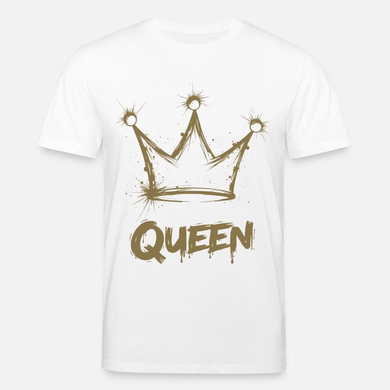 Queen Krone Splash - Stanley/Stella Unisex Bio-T-Shirt CREATOR  - Weiß