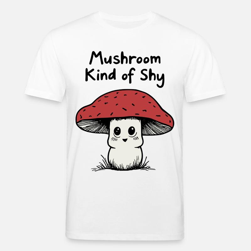 Champignon un peu timide - T-shirt bio CREATOR Stanley/Stella Unisexe - blanc