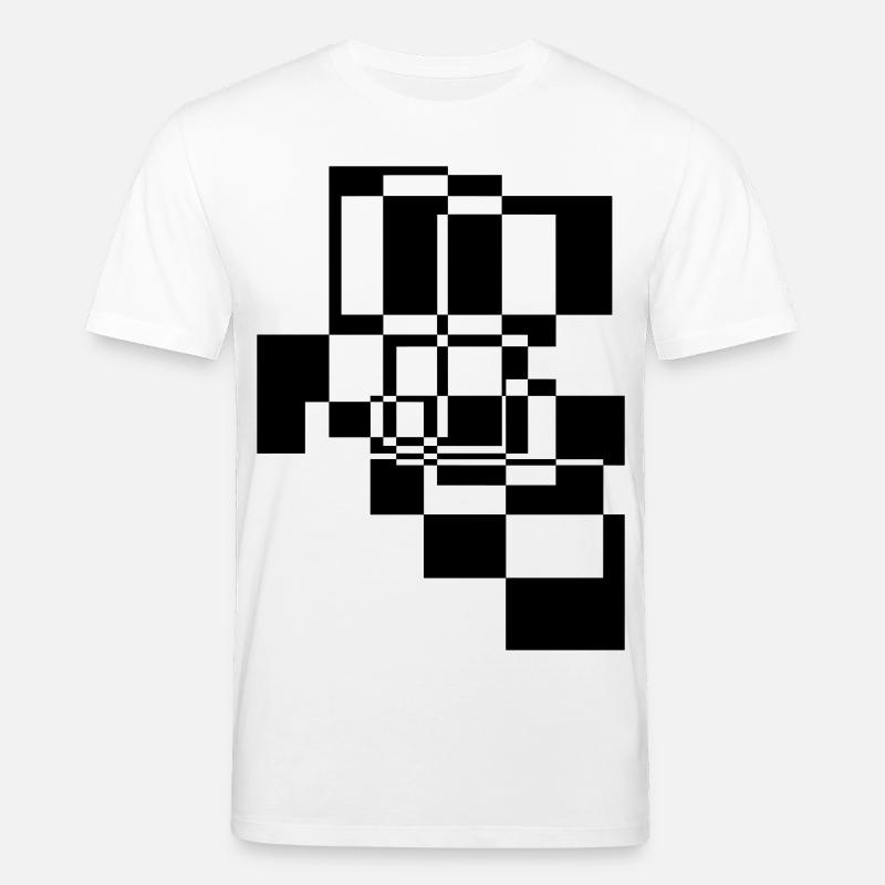 Abstract Shapes and Patterns Gift - Stanley/Stella CREATOR Unisex Organic T-Shirt - white