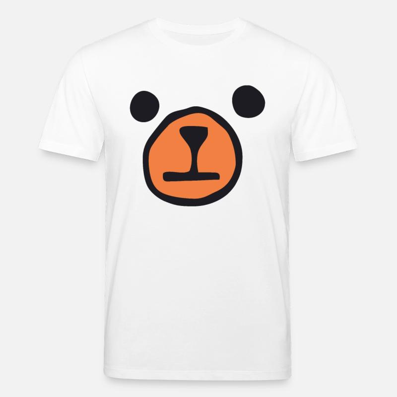Visage d’ours - Ours - T-shirt bio CREATOR Stanley/Stella Unisexe - blanc